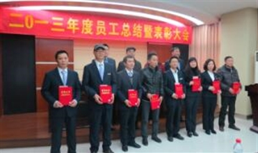 滤油机公司召开2013年度总结暨先进表扬大会